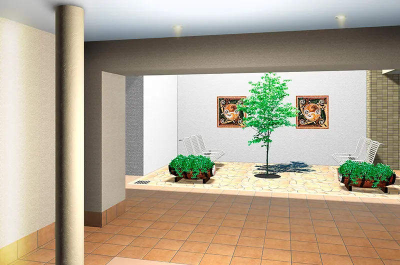 サンクレイドル狭山ヶ丘エントランス