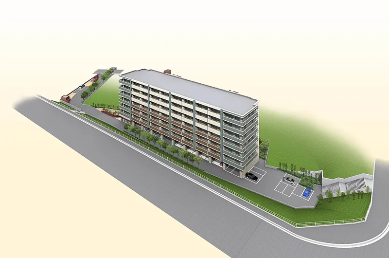 サンクレイドル公津の杜北東外観.