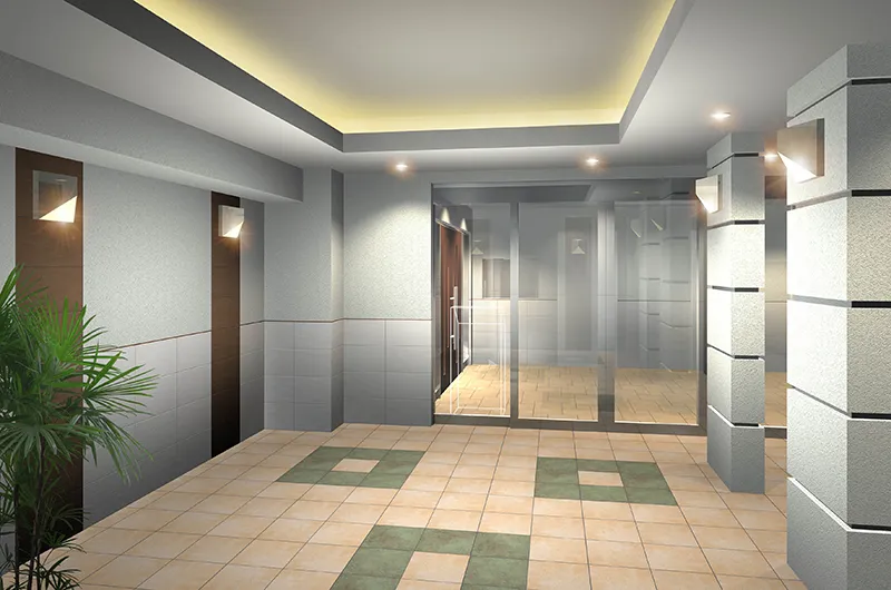 サンクレイドル新富士エントランスホール