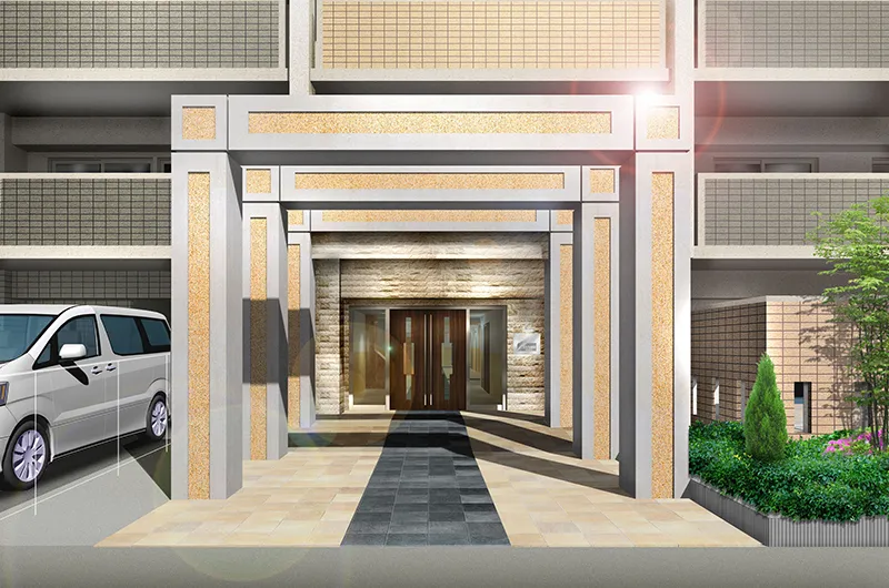 サンクレイドル青梅新町 入口